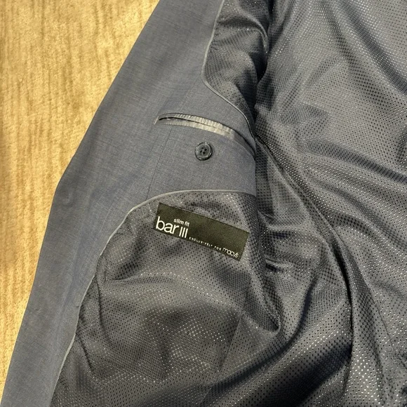 Bar III Classic Blue Men's Suit - Picture 6 of 10